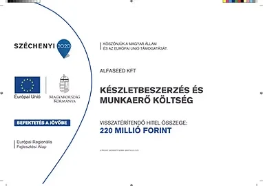 Készletbeszerzés és munkaerő költség – visszatérítendő hitel, 220 millió forint